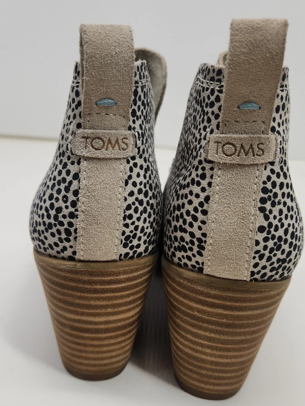 Toms Leopard Print Booties Like New Size 8